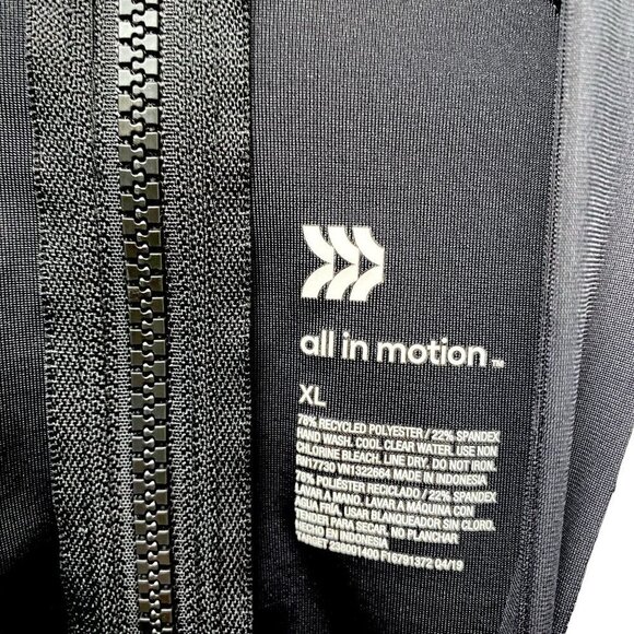 All in Motion Rashguard Top M-XL Black Floral Beach Shirt Stretch - Picture 6 of 9